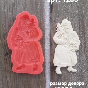 Молд силиконовый MoldCraft 1286 дед мороз с Елочкой